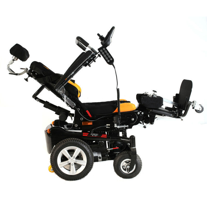 Manufacturer's high-quality electric standing wheelchair for disabled people climbing stairs with joystick controller