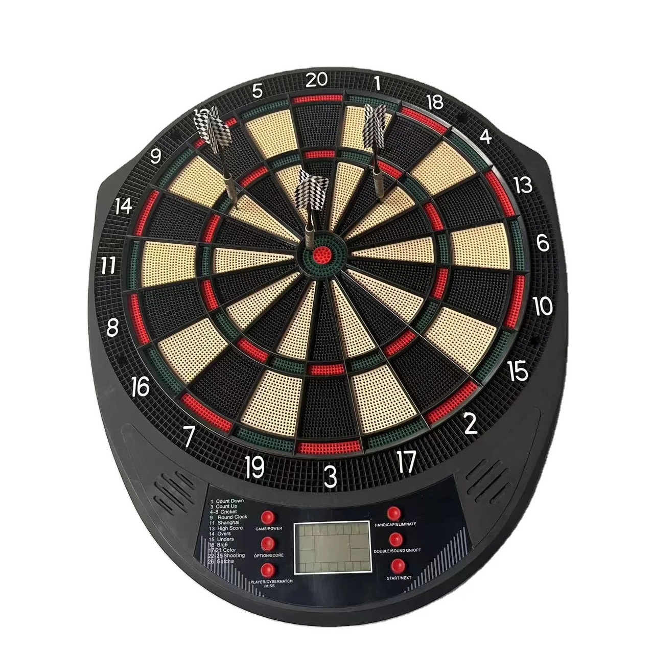 China Professional dart board supplier,Electronic Dartboard with Alloy soft tip darts.Logo printed,Color box accepted