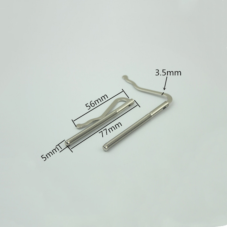 High Quality Hardware accessories money clip spring DIY77MM Metal Wallet Spring Clip