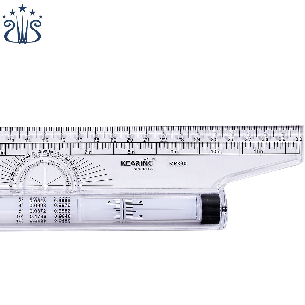 Angel Parallel Ruler 30cm Multi-purpose Rolling Ruler for Engineering Design