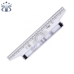 Angel Parallel Ruler 30cm Multi-purpose Rolling Ruler for Engineering Design