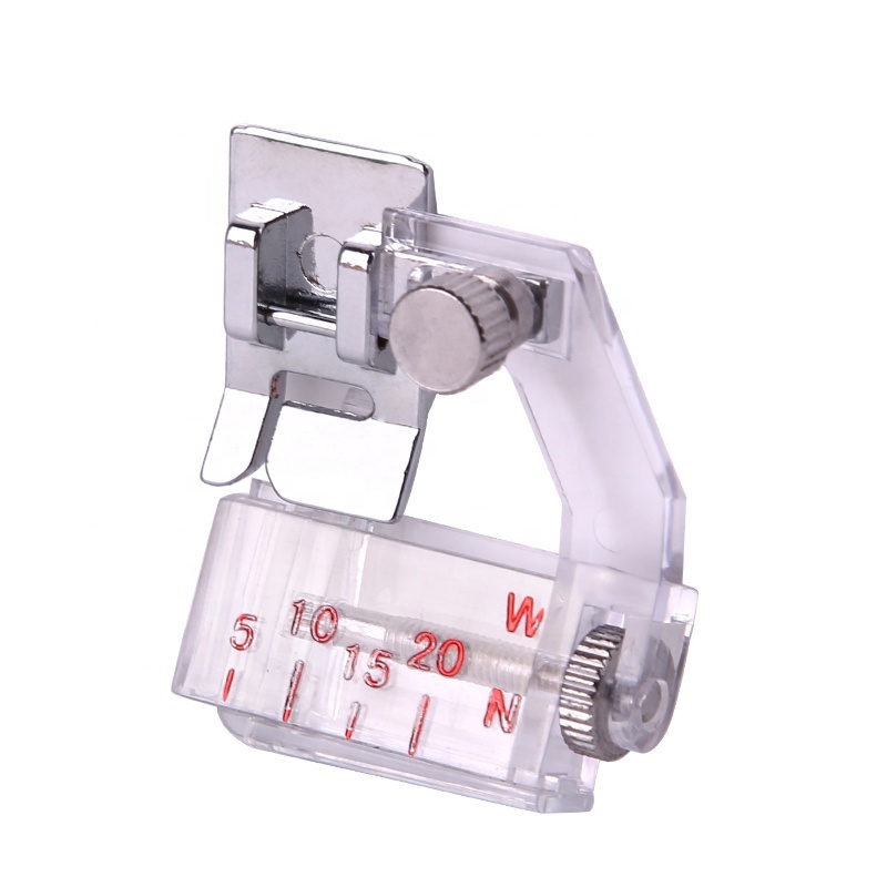 Adjustable 5-20cm Household Edge Holder Sewing Machine Hemmer Foot Set Presser Foot