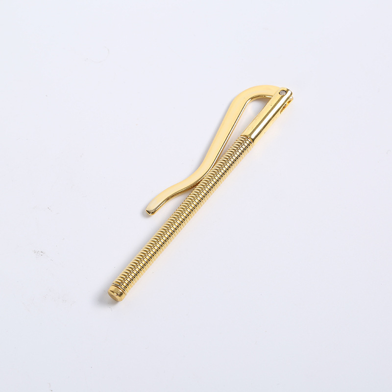 European and American Metal hardware accessories gold 90mm Spring Money Clip