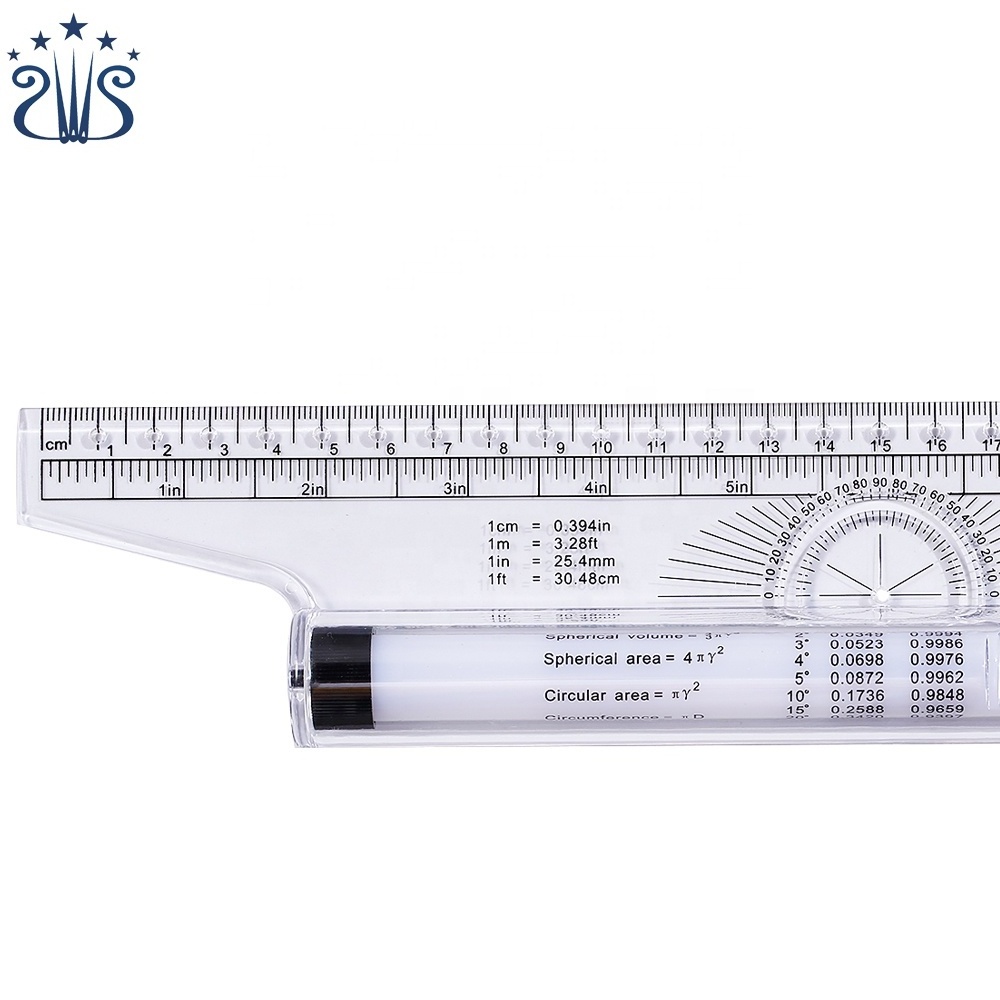 Angel Parallel Ruler 30cm Multi-purpose Rolling Ruler for Engineering Design