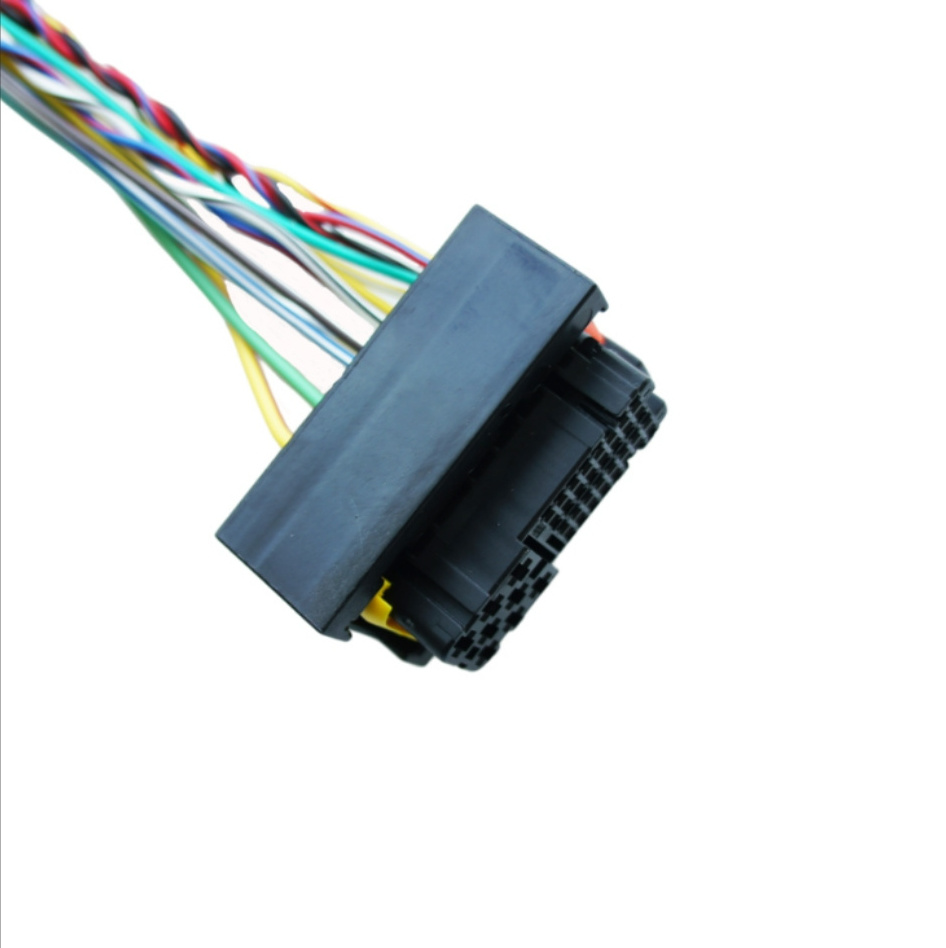 Customized IDC Connector 1.27mm 2.54mm Pitch shielded 6 12 14 16 20 24 44 50 64 Pin Grey Rainbow Flat Ribbon Wire Harness