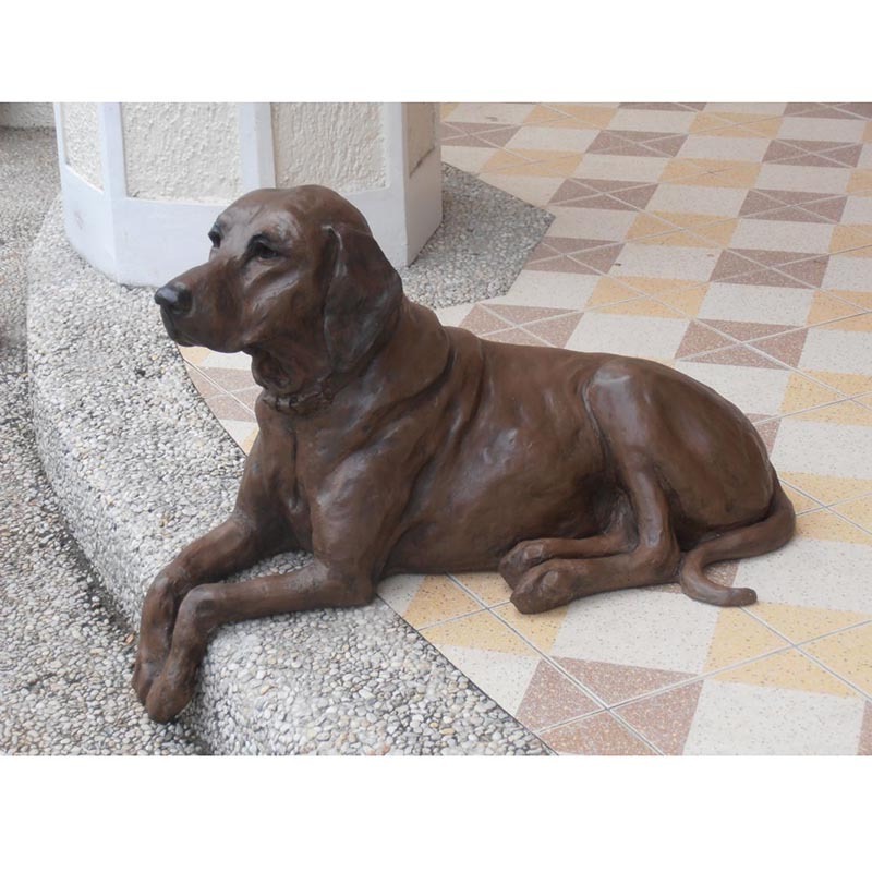 Custom Cast animal cheap sculptures bronze greyhound life size dog statue for garden decoration