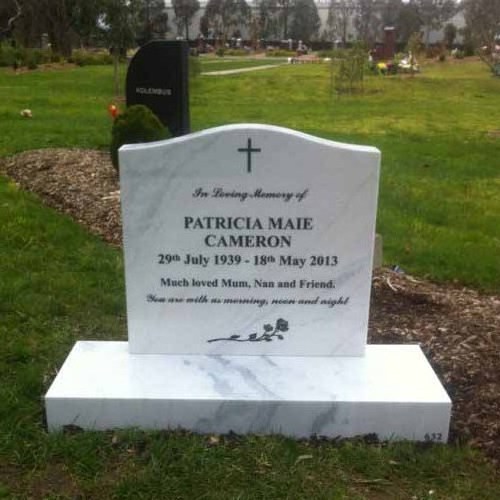 High Quality Customized Angel Monument White Marble Headstones And Tombstones