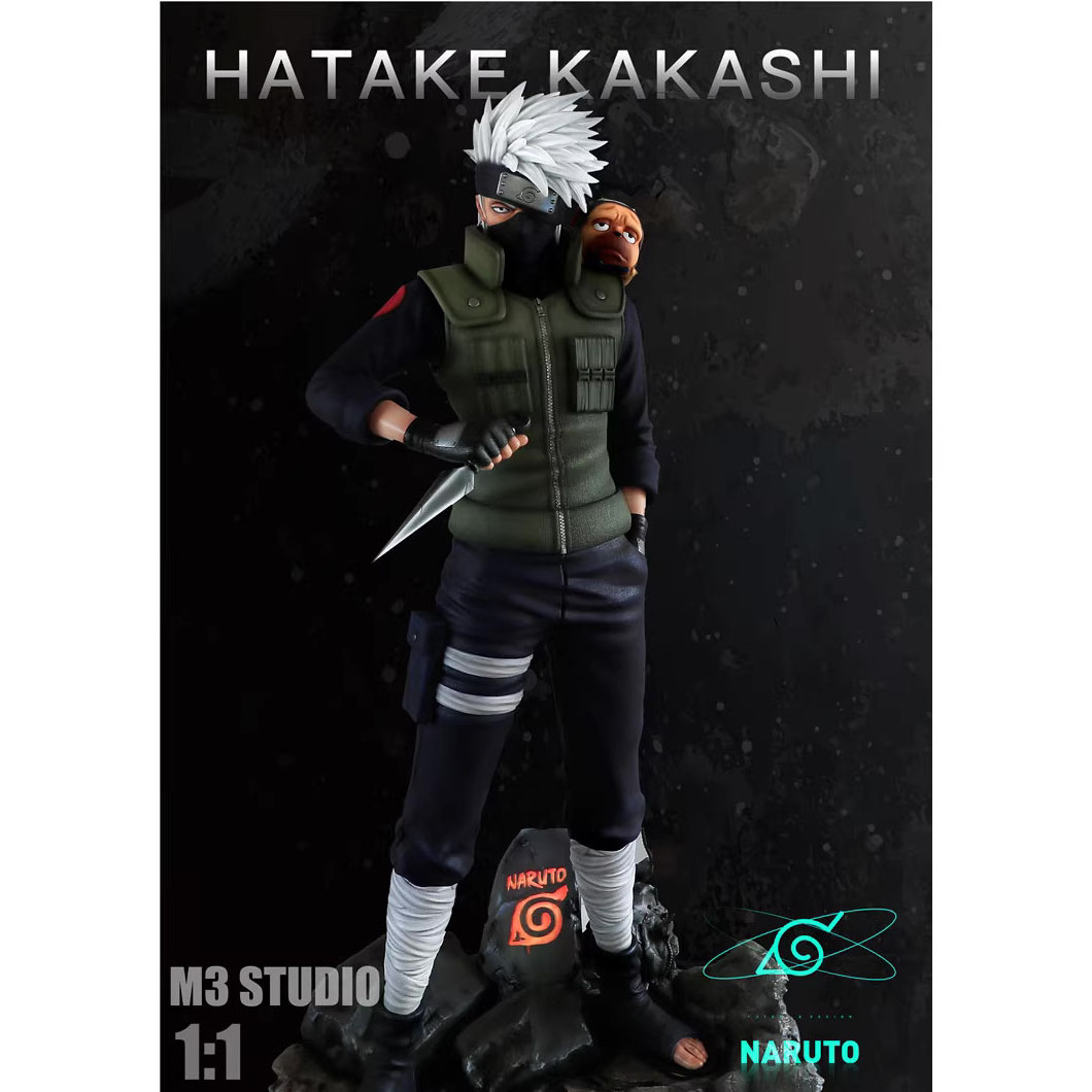 Large Decoration Kakashi Shippuden Anime Figures Jiraiya Namikaze Minato Uzumaki Nar uto Action Figure Life Size Narutos Statue