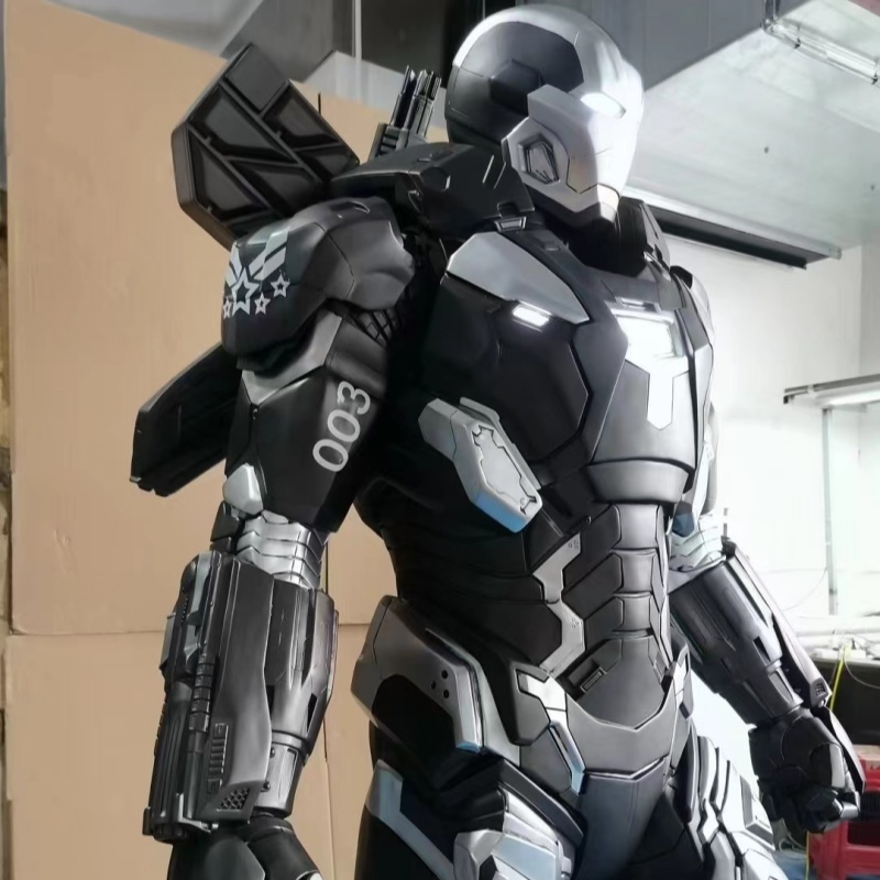 High Quality Life Size Sop Mall Decoration Resin Iron Man War Machine Statue Iron Man Action Figure For Sell