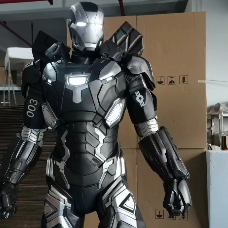 High Quality Life Size Sop Mall Decoration Resin Iron Man War Machine Statue Iron Man Action Figure For Sell