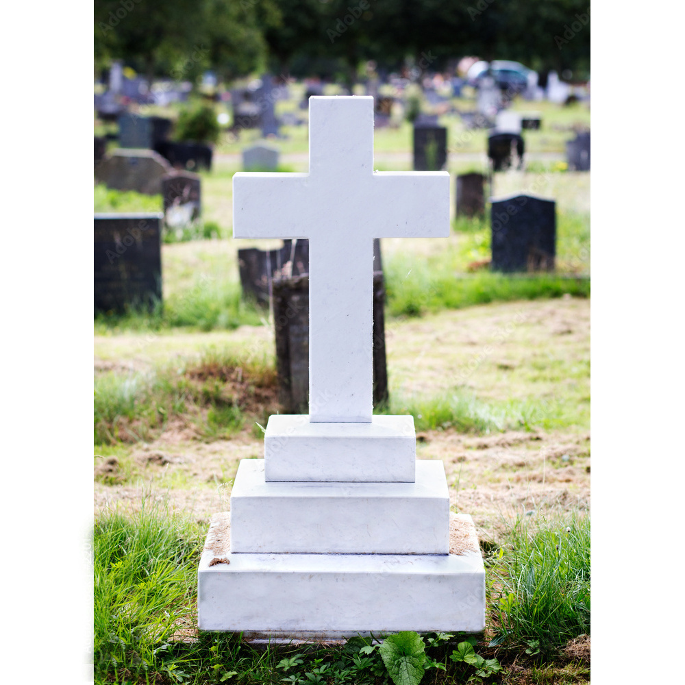 Handmade Carving Tombstone Upright Headstone Black Granite American Style Tombstone and Monument For Sale