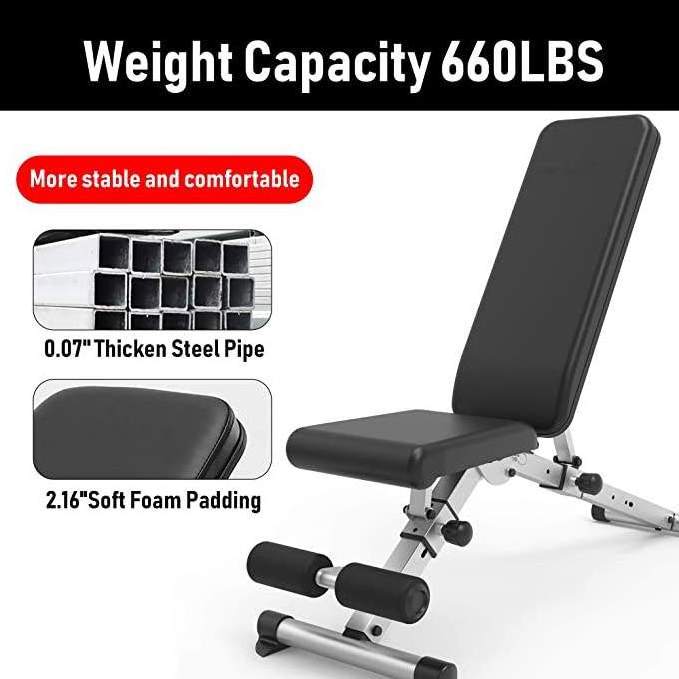 Cheap durable commercial multifunctional adjustable weight bench for fitness