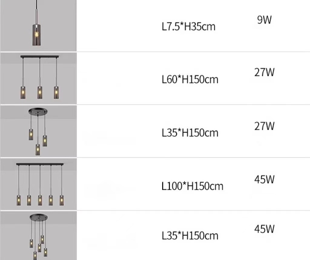 Postmodern minimalist chandelier Nordic luxury simple Glass long-line stairwell chandelier bedside  pendant light