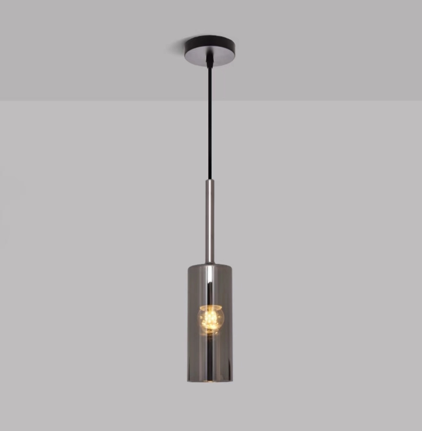 Postmodern minimalist chandelier Nordic luxury simple Glass long-line stairwell chandelier bedside  pendant light