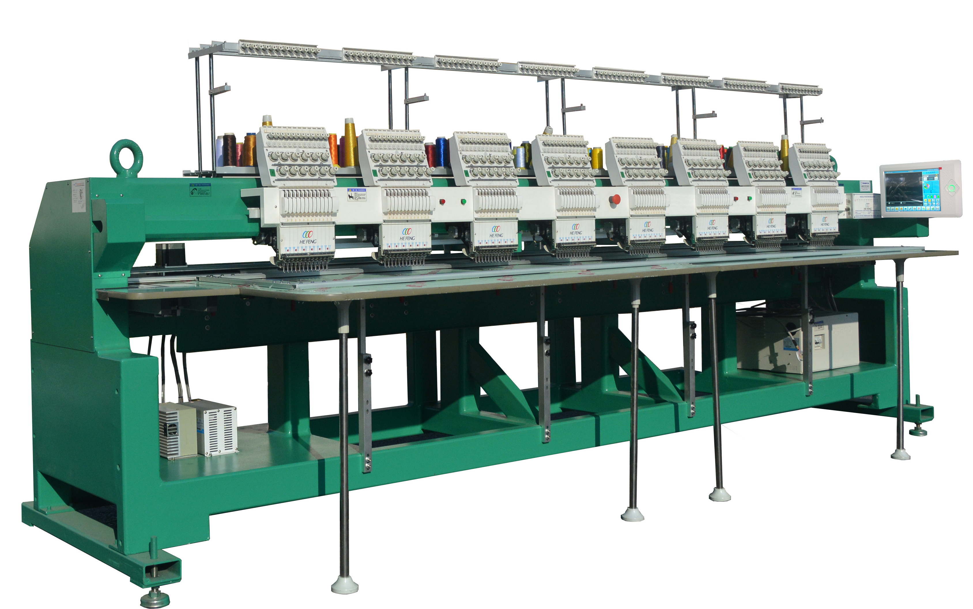 HE FENG 6 head 9/12/15 needle cap/shirt embroidery machine price best automatic barudan embroidery machine for sale