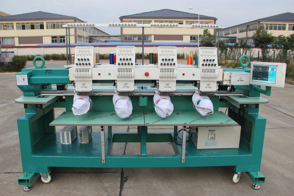 HE FENG 6 head 9/12/15 needle cap/shirt embroidery machine price best automatic barudan embroidery machine for sale