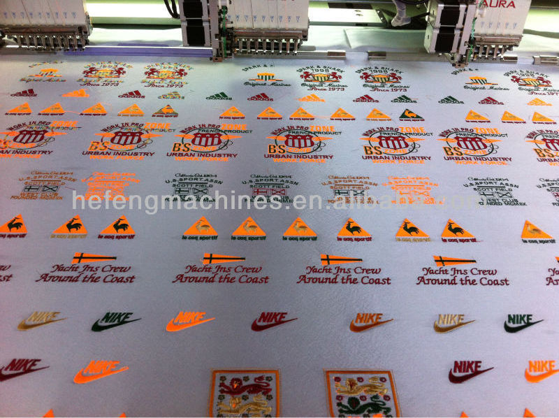 12 heads high speed embroidery machine