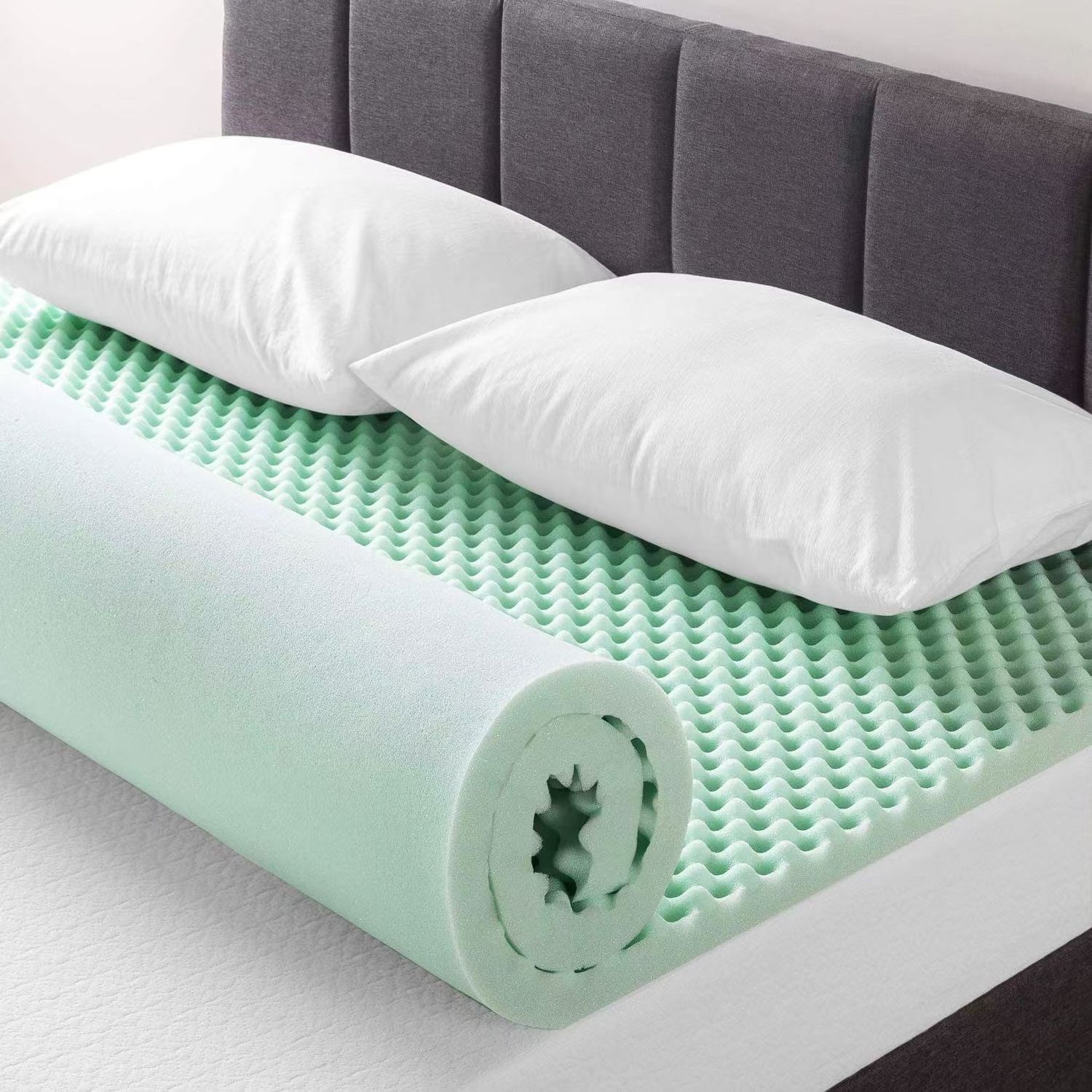 Egg Crate Memory Foam Mattress Topper