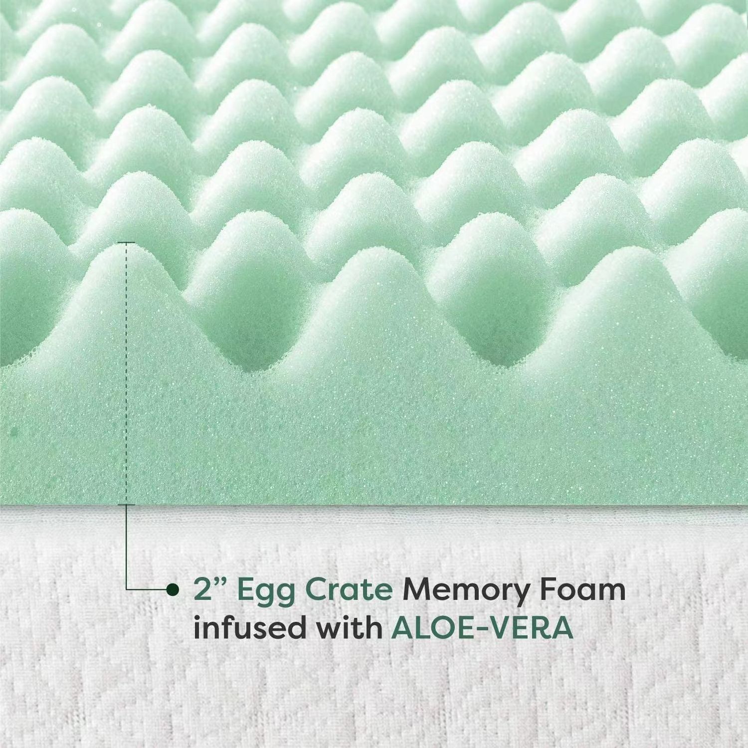 Egg Crate Memory Foam Mattress Topper