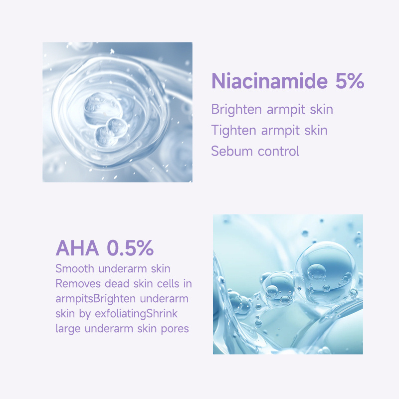 OEM Niacinamide AHA Deodorant Serum Cream Fragrances Femme Underarm Deodorant Lasting Body Lady Smooth Skin Antiperspirant