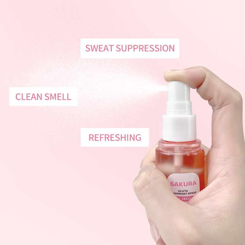 Wholesale Sakura Travel Deodorant Spray  Odor Inhibition Brighten Underarms Antiperspirant Body Care Products