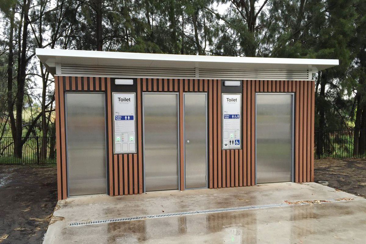 Portable Mobile Container Toilet for Bathroom and Restroom Include Shower and Toilet