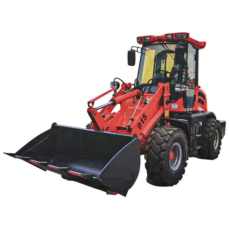 Radlader Hoflader, Hoftrac Small Mini Front End Wheel Loader ZL15F with CE EPA Snow Blade and Snow Bucket 4 in 1 Bucket