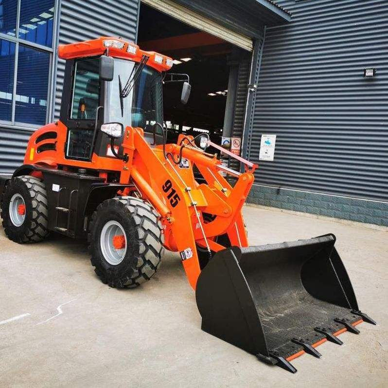 Radlader Hoflader, Hoftrac Small Mini Front End Wheel Loader ZL15F with CE EPA Snow Blade and Snow Bucket 4 in 1 Bucket