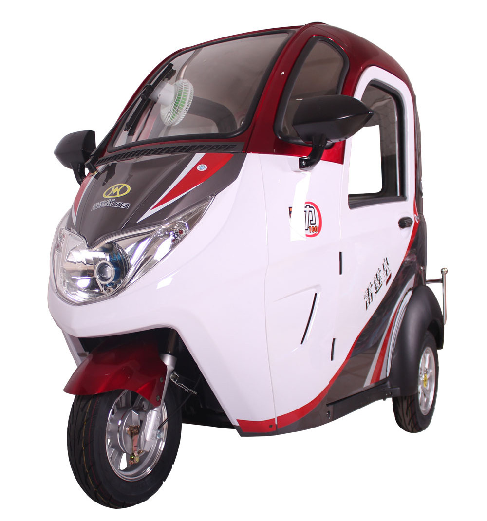 Fully enclosed electric tricycle Fully enclosed household three wheel electric car Adult electric scooter scooter four wheel