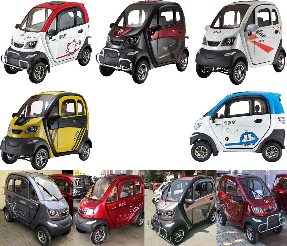 The new three-person fully enclosed electric four-wheeler fully enclosed four-wheeler four-wheel electric vehicle adult electric