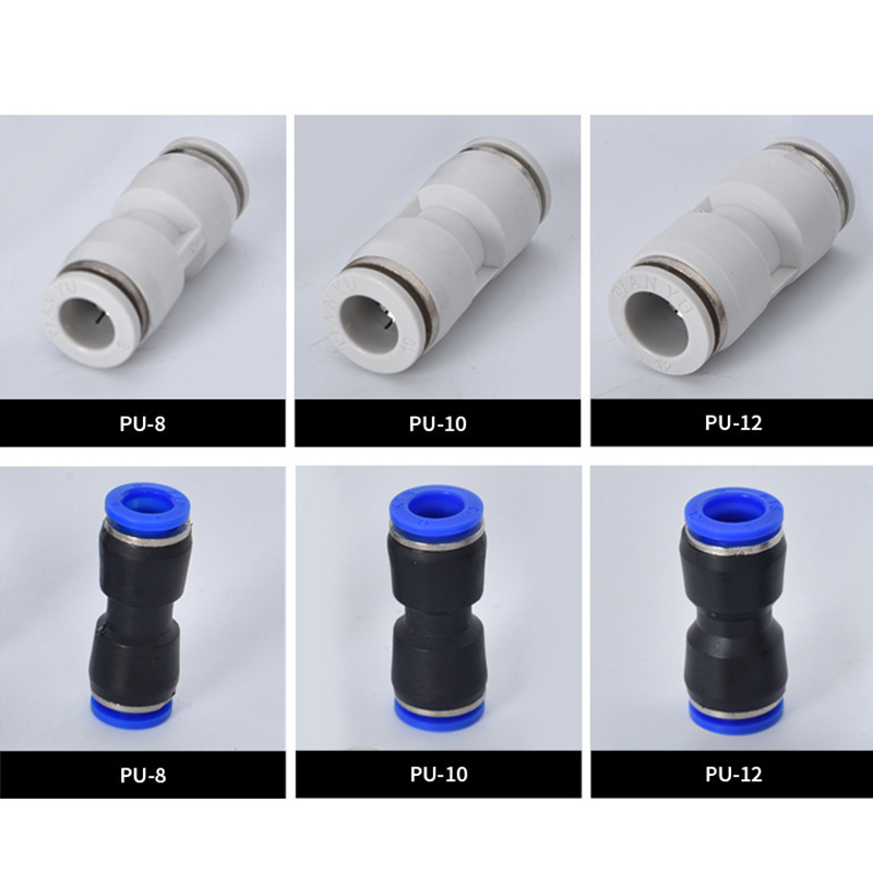 Fitting Pneumatic Air Connectors Push to Connect Union Straight for Air Hose/Pipe/Tube Connection China Manufacturer