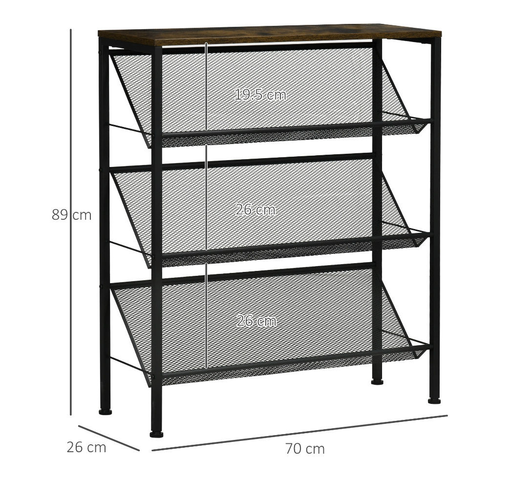 Home Organization Entryway Black Metal 9 Shoes Storage Organizer Shelf  3 tier shoes rack stand