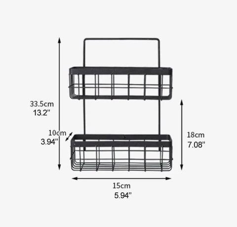 Kitchen Pantry Storage Cabinet Shelf Organizer Hanging And Standing Metal Wire Spice Rack Shelf