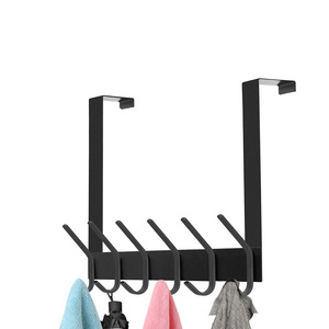 Over The Door Hook 12 hook Rack Stainless Steel Heavy Duty Over Door Hanger for Bathroom Organization