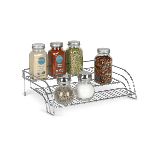 Kitchen Pantry Storage Cabinet Shelf Organizer Free Standing Metal Wire Spice Rack Shelf