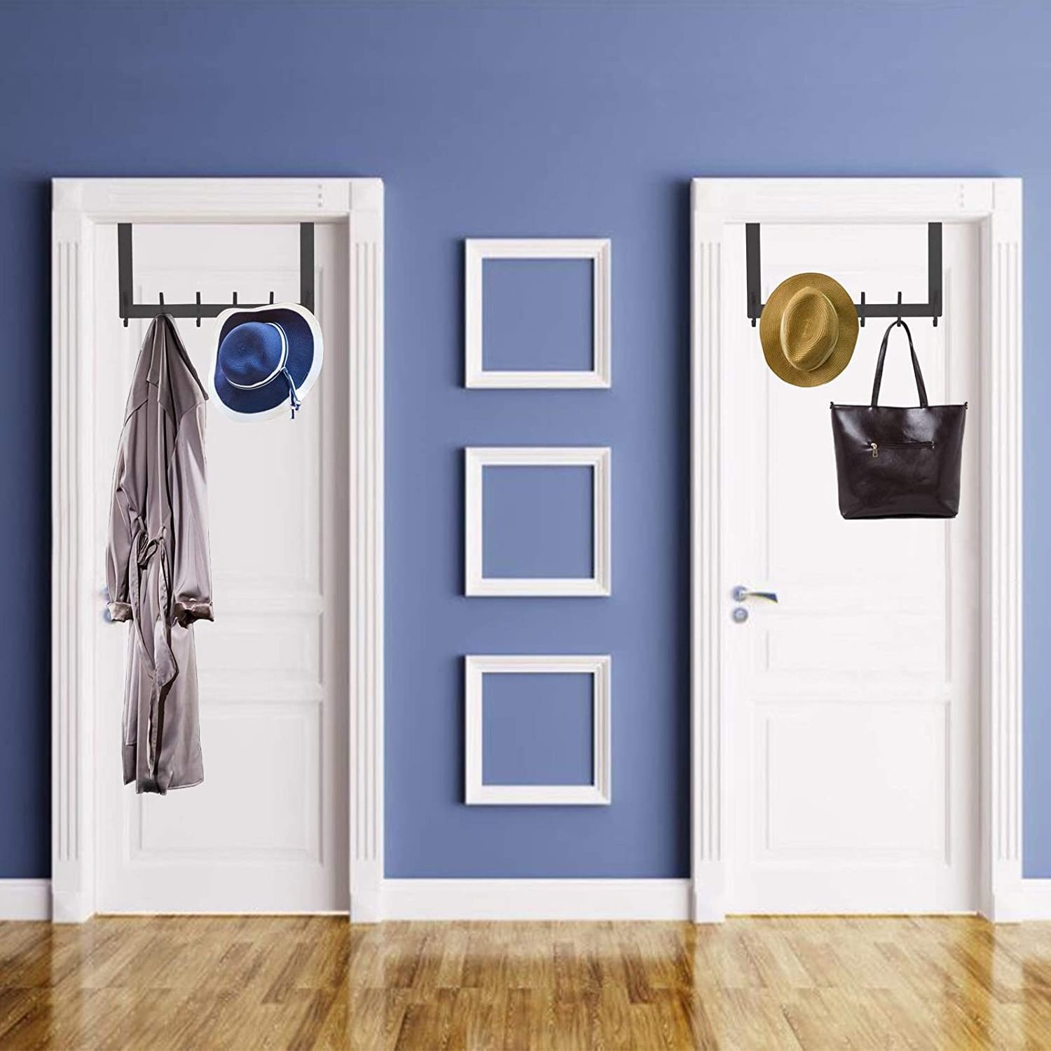 Over The Door Hook 12 hook Rack Stainless Steel Heavy Duty Over Door Hanger for Bathroom Organization