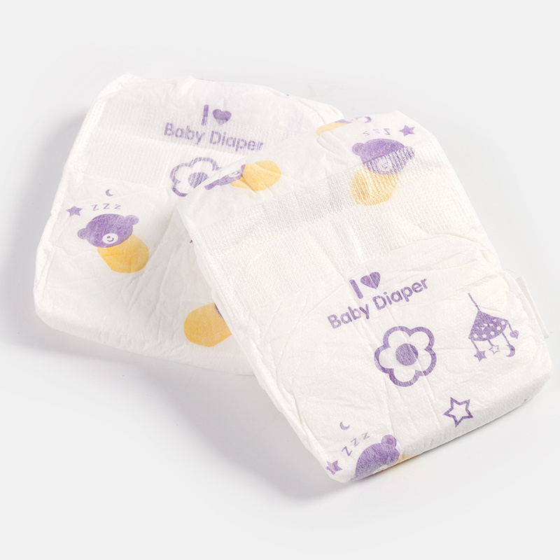 Free Sample High Quality Super Absorbent Breathable Infant Swaddlers Diapers Baby Nappies Disposable Baby Diaper In Bales