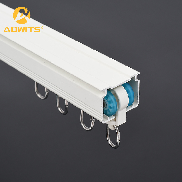 American Style Curtain Track  Aluminium Curtain Track Ceiling Bracket For Curtain Track With Pulley System