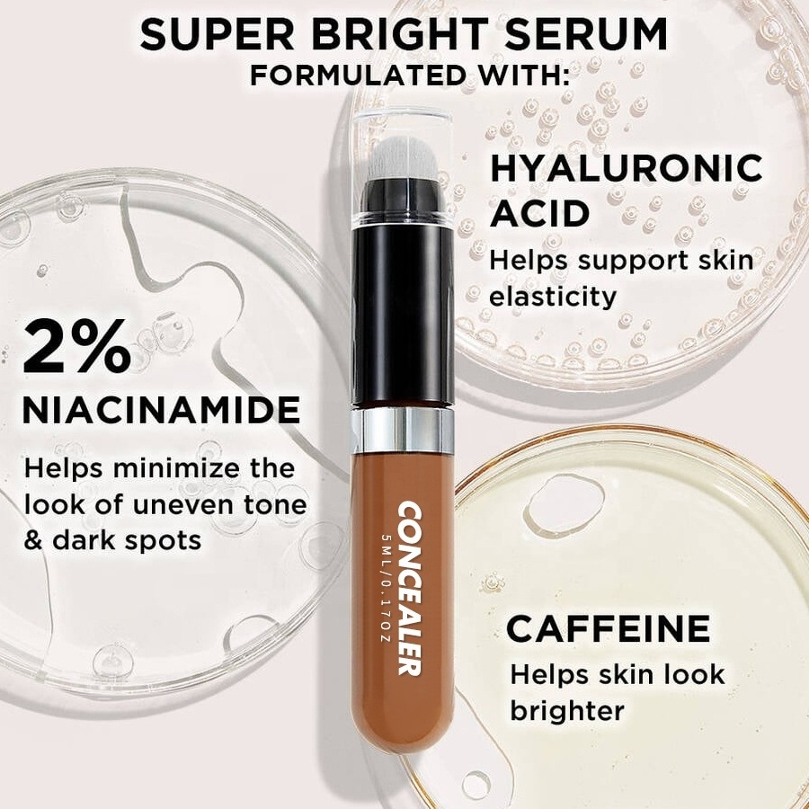 Custom Logo Face Cosmetics Foundation Concealer Private Label Vegan Cruelty Free Makeup Creamy High Definition Liquid Concealer