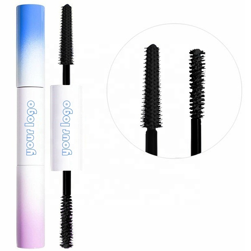 DUAL-ENDED Lengthening Long Lasting Waterproof Makeup Mascara (new) Private Label Custom Logo Black Eyelash Mascara