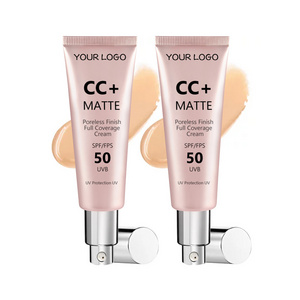 Natural Makeup Waterproof Vegan Tinted Moisturizer Full Coverage HD Concealer Hydrating Foundation SPF50 Private Label CC Cream