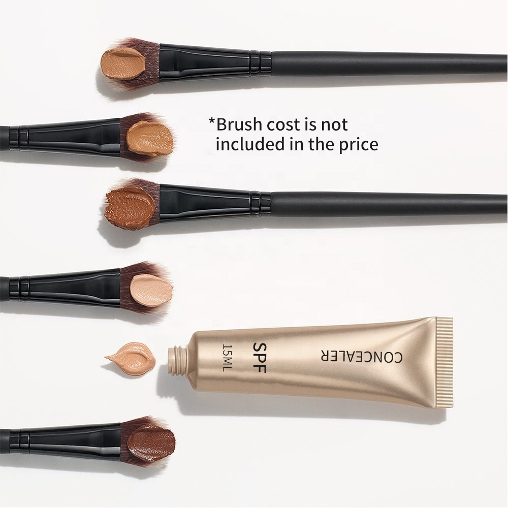 Depuffs Medium To Full Coverage Creamy Concealer & Foundation Makeup Wholesale Vegan Private Label Cream Brigtening Concealer