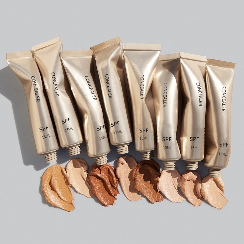 Depuffs Medium To Full Coverage Creamy Concealer & Foundation Makeup Wholesale Vegan Private Label Cream Brigtening Concealer