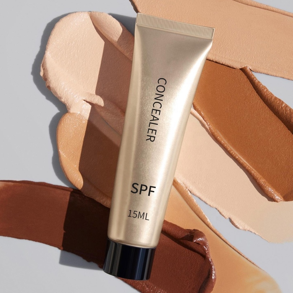 Depuffs Medium To Full Coverage Creamy Concealer & Foundation Makeup Wholesale Vegan Private Label Cream Brigtening Concealer