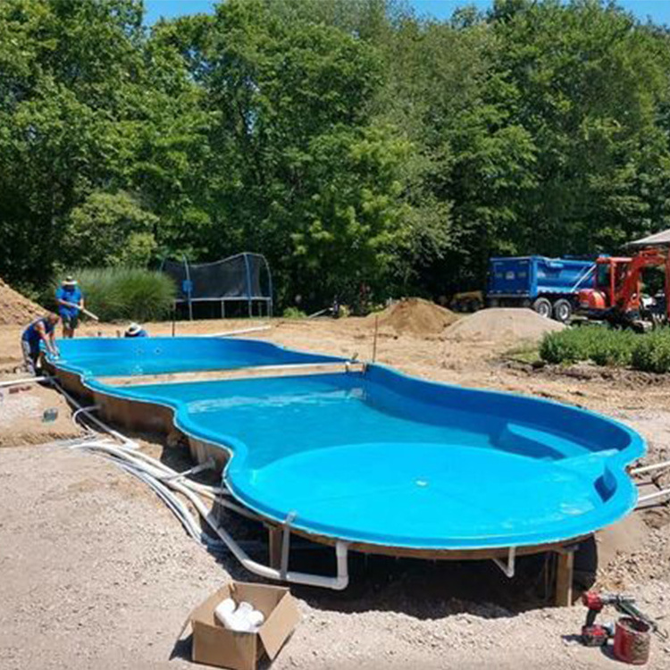 Outdoor garden Fiberglass swimming pool Fiberglass swimming pool Shell Jacuzzi Underground and above ground swimming pool