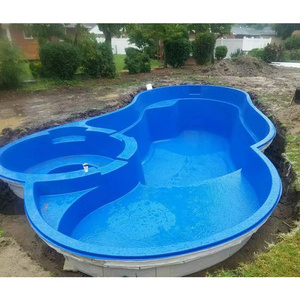 customized durable glass fiber rectangular other small above ground swimming diving pools FRP swimming pools