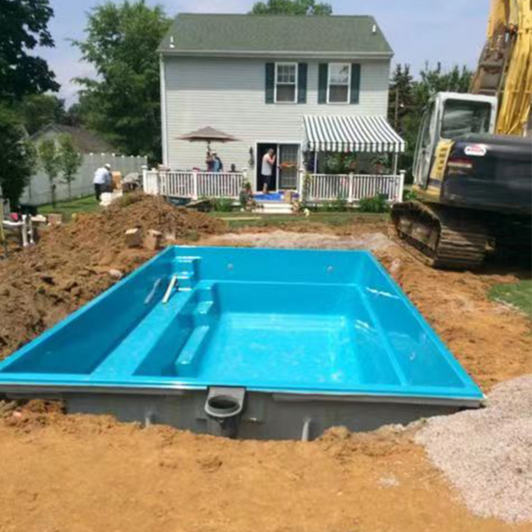 Outdoor garden Fiberglass swimming pool Fiberglass swimming pool Shell Jacuzzi Underground and above ground swimming pool