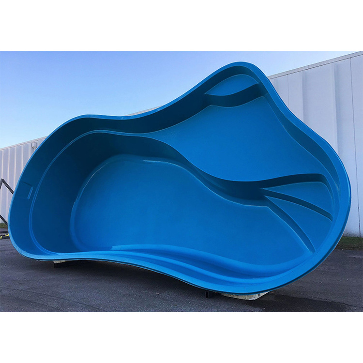 Outdoor modern luxury modular swimming pool shell, underground swimming pool, fiberglass swimming pool