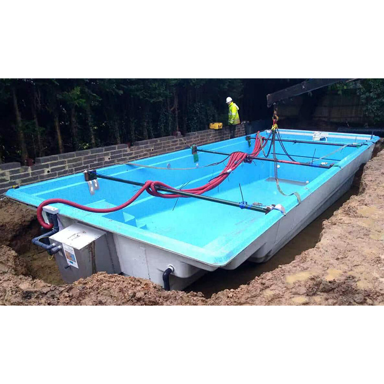 Outdoor modern luxury modular swimming pool shell, underground swimming pool, fiberglass swimming pool