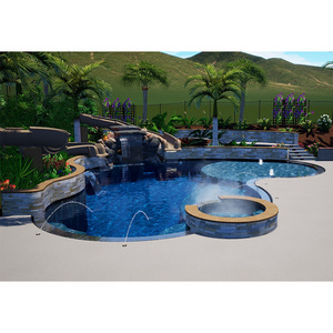 Cheapest pool suppliers in China outdoor fiberglass pool shell pool prices